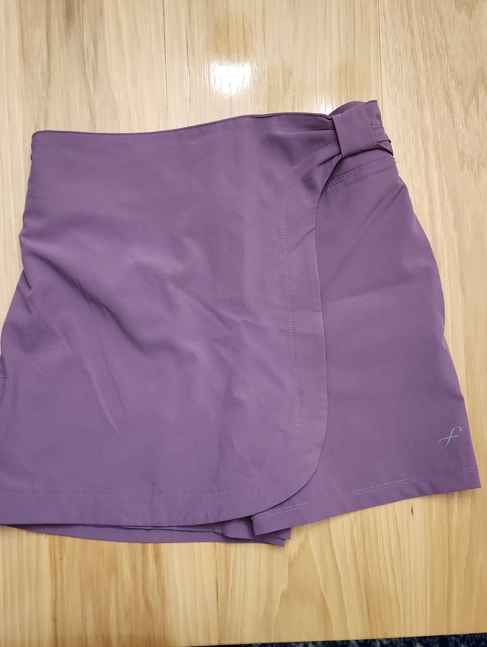 Freely Girls M ~ Purple Athletic Skort with Side Tie